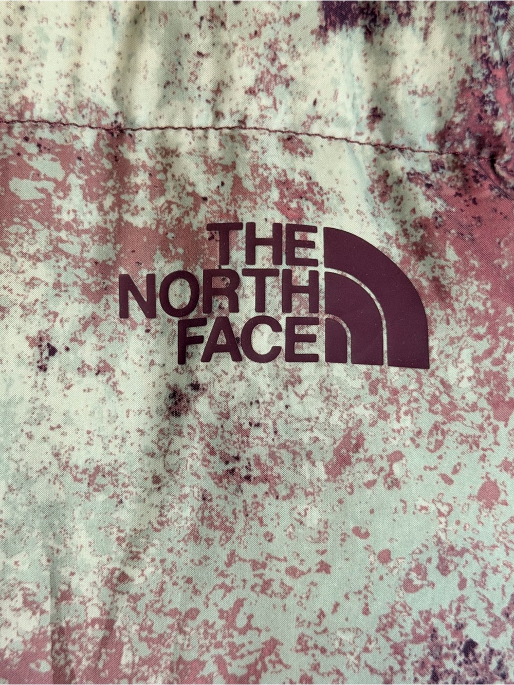 The North Face Women’s L Abstract Print Down Puffer Hooded Jacket - Picture 4 of 10